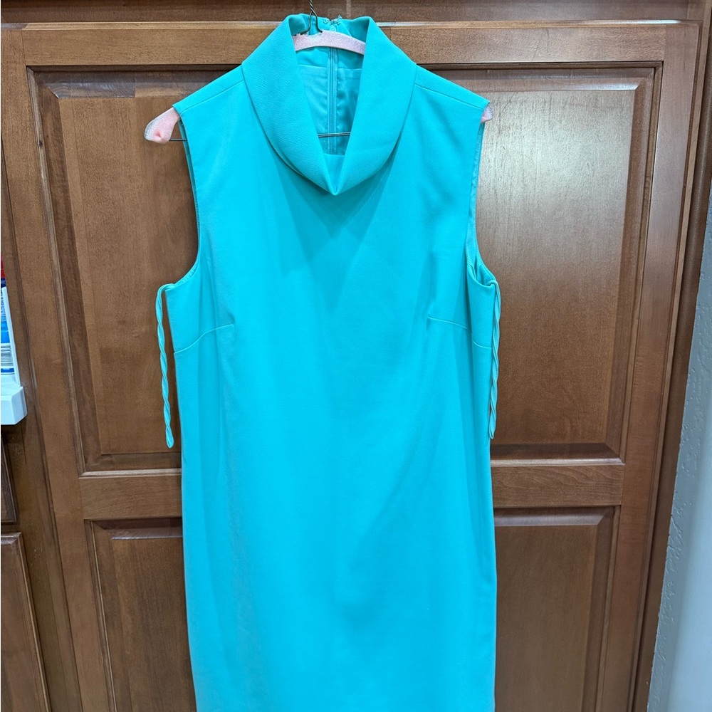 Alex Marie Aqua Sleeveless Midi Dress
